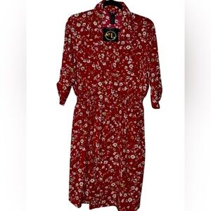 NWT Millenium floral print Midi dress